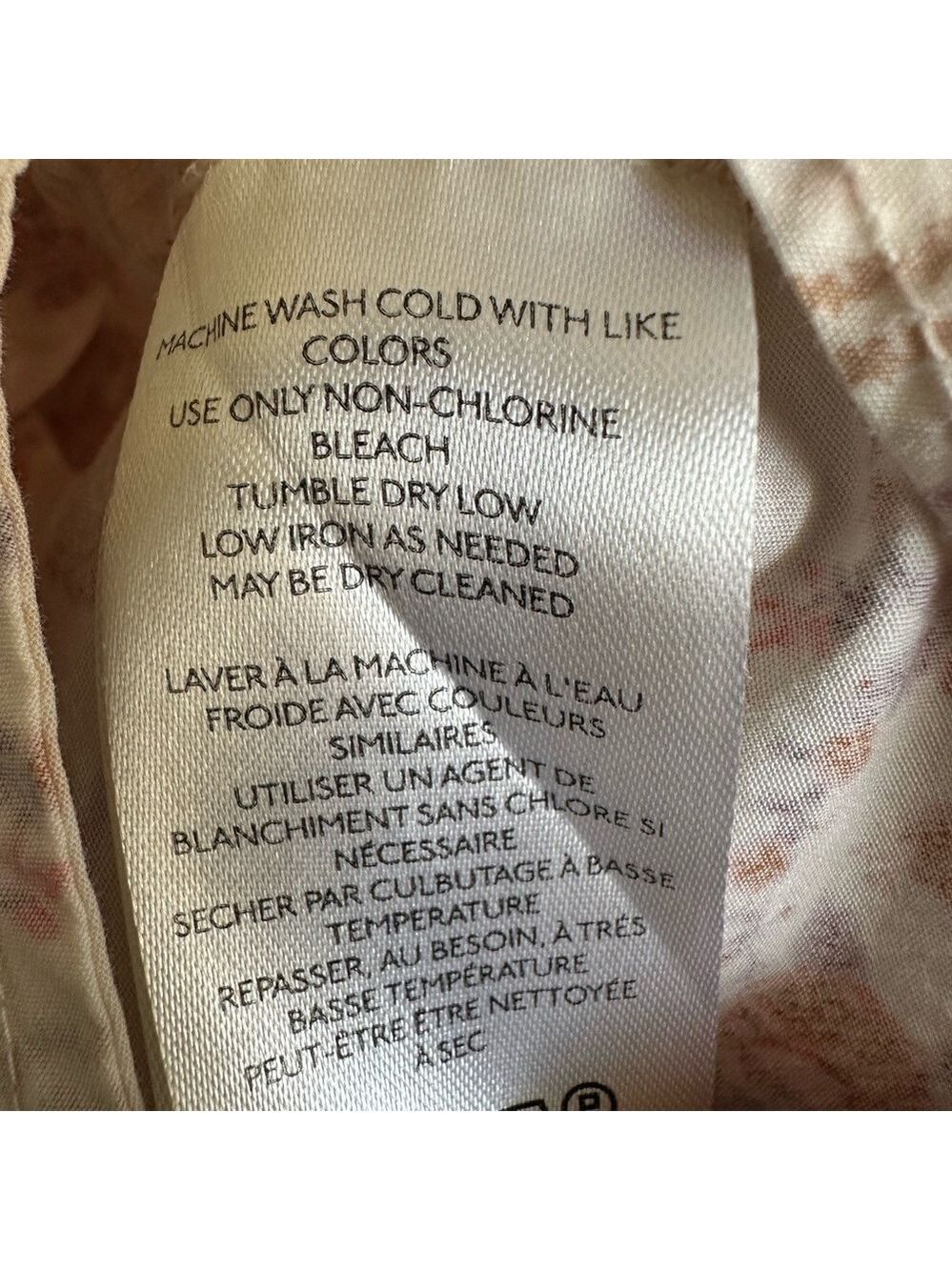 Free People Gaia Printed Mini Skirt Floral Cream Skirt Cotton Size M Festival - Picture 8 of 9